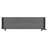 Arbiola Gorizont Ritmo VZ 2200-40-10 секций чёрный горизонтальный радиатор c нижним подключением (на ножках)