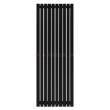 Arbiola Mono H 1750-60-10 секции черный вертикальный радиатор c боковым подключением