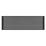 Arbiola Gorizont Ritmo H 2200-40-12 секций чёрный горизонтальный радиатор c боковым подключением