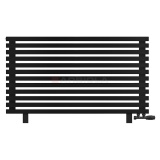 Arbiola Gorizont Ritmo VZ 1250-40-12 секций чёрный горизонтальный радиатор c нижним подключением (на ножках)