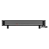 Arbiola Gorizont Ritmo VZ 1250-40-03 секции чёрный горизонтальный радиатор c нижним подключением (на ножках)